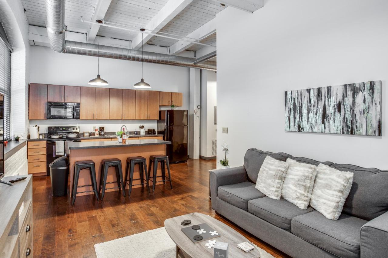 Ferienwohnung Ny Style Centric Loft With King Bed By Park Ave Rochester Exterior foto