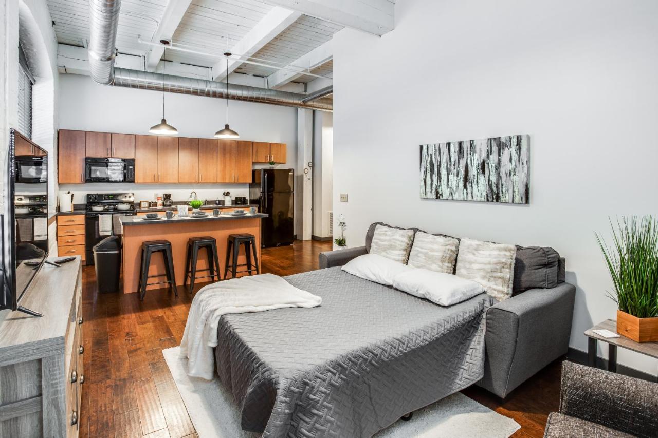 Ferienwohnung Ny Style Centric Loft With King Bed By Park Ave Rochester Exterior foto